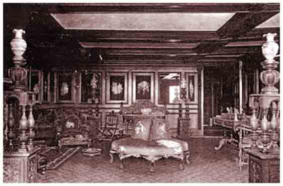 The drawing room at Hopwood Hall