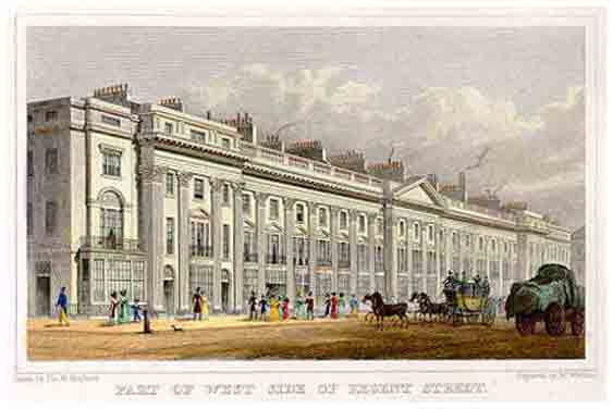 Regent Street in 1829 (this building no longer stands)