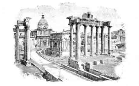 Rome with the Church of St Peter