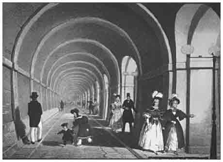 Interior of the Thames foot tunnel